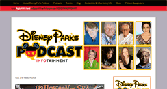 Desktop Screenshot of disneyparkspodcast.com